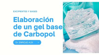 Gel de Carbopol 940 elaboracion y caracteristicas prácticas [upl. by Aniryt791]