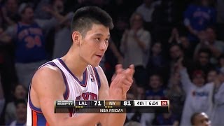 Jeremy Lin Full Highlights 20120210 vs Lakers  38 Pts 7 Assists Linsenity [upl. by Sam948]