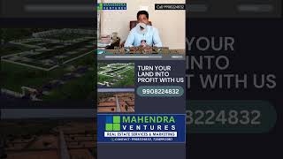 Turn your land into profit with Mahendra ventures realestate ytshort shorts plots plotsforsale [upl. by Aelgna278]