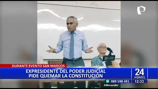 Duberlí Rodríguez expresidente del PJ quotHay que quemar la Constituciónquot [upl. by Evey194]