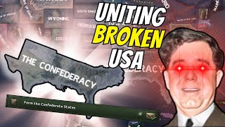 FORMING the CONFEDERACY in broken US  HOI4 [upl. by Tufts245]