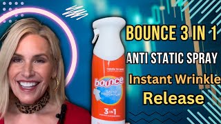 Bounce 3 In 1 Anti Static Spray Instant Wrinkle Release Odor Eliminator And Fabric Refresher Spray [upl. by Nylirak]