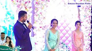 Mangalorean Wedding Reception Live  Emcee  Anchor Royston Pinto Master of Ceremony [upl. by Rumilly807]