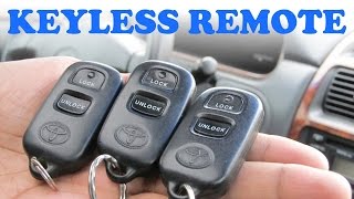 Toyota Keyless Remote Programming [upl. by Tebasile]