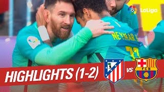 Resumen de Atlético de Madrid vs FC Barcelona 12 [upl. by Shanly369]