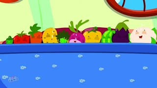 Ten In The Bed Vegetables  Vegetables Song  Nursery Rhymes and Kids Songs with Cartoon Town [upl. by Stead639]