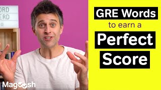 Perfect GRE Score Words  GRE Vocabulary Wednesday [upl. by Donni]