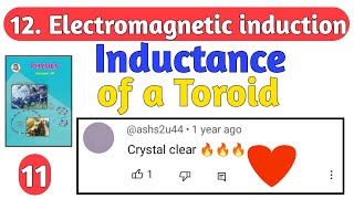 12Electromagnetic induction 11  Maharashtra board physics self inductance of toroid class 12 [upl. by Stew]