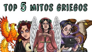 TOP 5 MITOS GRIEGOS Perséfone Grifo Caja de Pandora Ave Fénix Némesis  Draw My Life [upl. by Sissie]