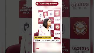 Nivedika Tiwari  Taxation Assistant  MPPSC Taxation Assistant Result 2022  Genius Academy [upl. by Nitsugua941]