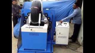 Tyre Wrapping Machine Drip irrigationhdpe pipegarden pipe Coil Wrapping Machine [upl. by Ferretti]