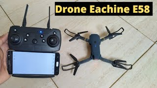 Passo a Passo Como Calibrar e Pilotar Drone Eachine E58 [upl. by Akenor]