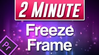 How to FREEZE Frame in Premiere Pro 2020 [upl. by Gan]