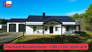 Completed Barndominium Tour  3 BR  2 BA  2100 sq ft  Heartland Barndo from 1845 Barndominiums [upl. by Giulietta]