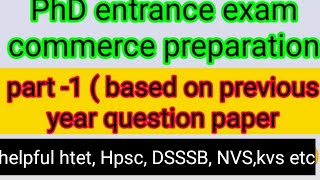 MDU PhD entrance exam commerce helpful for other compitative exam preparation MCQ ✌️☺️🙏 [upl. by Yenitsed]