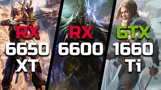 RX 6650 XT vs RX 6600 vs GTX 1660 Ti  Test in 8 Games [upl. by Oirasan]