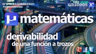 Derivabilidad de una función a trozos BACHILLERATO matemáticas continuidad [upl. by Morley]