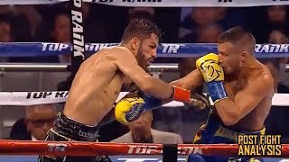 VASYL LOMACHENKO VS JORGE LINARES  KNOCKOUT POST FIGHT REVIEW NO FOOTAGE [upl. by Eelahc]