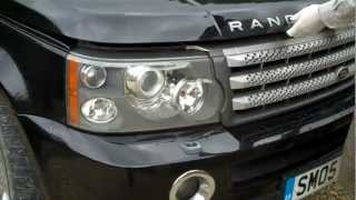 How to remove the headlights on a Range Rover Sport 200509 [upl. by Damal]