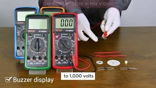 ANENG DT9205A Digital Multimeter ACDC Transistor Tester Electrical NCV Test Meter Profesional Analog [upl. by Gavan]