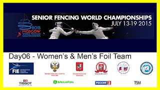 Senior Fencing World Championships Moscow 2015  Day06 Finals [upl. by Soracco760]