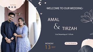 AMAL weds TIRZAH  Wedding Day Live Telecast  13052024  kefatv kraisthavaezhuthupura [upl. by Trautman]