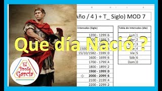 ✅ Como saber que día de la Semana usted Nació [upl. by Cia470]