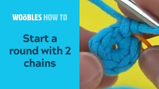 Left Handed  How to Crochet in the Round Starting Methods Magic Ring Chain Method [upl. by Keen]