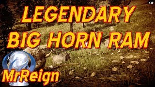 Red Dead Redemption 2  Hunting The Legendary Big Horn Ram  Crafting the Ram Horn Trinket [upl. by Ahsined]