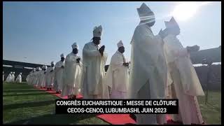 Lubumbashi  Messe de clôture du troisième congrès Eucharistique en Rdc [upl. by Tann]