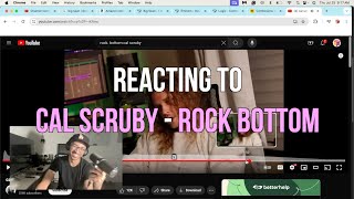 Cal Scruby  quotRock Bottomquot REACTION Recommended By a Viewer [upl. by Earas]