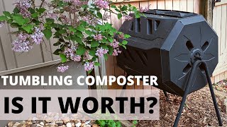 How to make organic compost at home using tumbler composter  REVIEW [upl. by Joell]