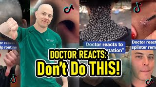 Doctor Reacts to Viral TikToks  Skincare Pimple Popping Cyst Popping [upl. by Ehtyde]