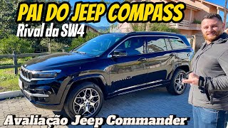 Avaliação Jeep Commander 20 diesel 2022 SUV 7 lugares acabamento de BMW concorre com Toyota SW4 [upl. by Garvey]