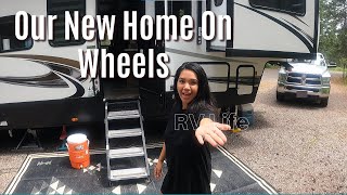 2021 Forest River Sabre Cobalt Edition 37FLL Bunkhouse Walkthrough  Our New Home on Wheels [upl. by Bolanger628]