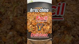 Arroz chino fácil Rápido y delicioso casero arrozchino arrozfrito arroschinocasero [upl. by Lyrad]