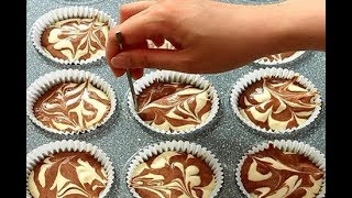 How To Make Chocolate Zebra Cupcake  Amazing Chocolate Cupcake Swirl Decoration Recipe 2018 [upl. by Talbot]