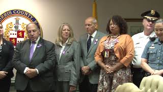 Freeholders Proclaim October as Domestic Violence Awareness Month in Morris County [upl. by Neelcaj]