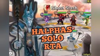 HALPHAS Solo in RTA SUMMONERS WAR SKY ARENA [upl. by Elolcin]