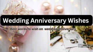 Happy Wedding Anniversary Wishes  Marriage Anniversary messages for couple [upl. by Hall251]