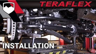 TeraFlex Install JK HD Tie Rod amp Drag Link Kit [upl. by Swetlana]