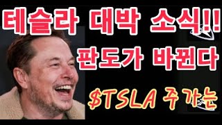 테슬라 대박 소식 판도가 바뀐다  테슬라 투자  TSLA  Tesla 주가 [upl. by Amelus]