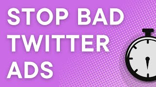 How to stop bad Twitter ads 2023 [upl. by Andrej]