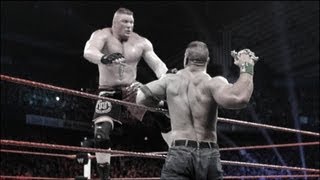 John Cena vs Brock Lesnar Extreme Rules Match highlights [upl. by Ynnam572]