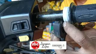 Cara pasang handgrip gas motor beat karbu mudah dan gampang [upl. by Spiegleman]