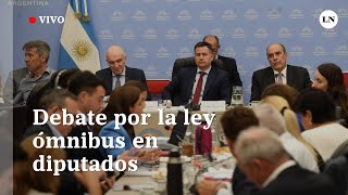 EN VIVO  Debate por la ley ómnibus en el Congreso [upl. by Ailecara802]