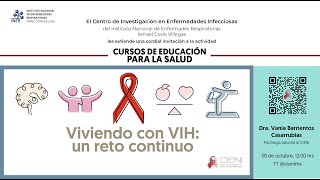 CURSOS DE EDUCACIÓN PARA LA SALUD quotViviendo con VIHquot [upl. by Lucy]