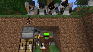 Minecraft Speedrunner VS 4 Hunters [upl. by Britton900]