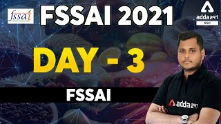 FSSAI Recruitment 2021  FSSAI Classes  Day  3  FSSAI [upl. by Aicilav]