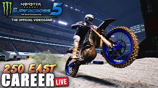 Monster Energy Supercross 5  250 East Career Mode Gameplay  Part 1 [upl. by Jilli]